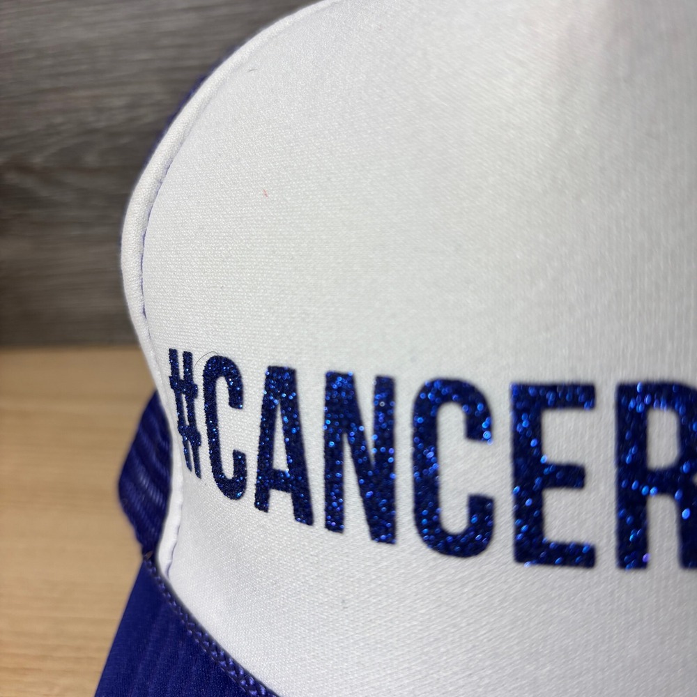 Cancers Sucks Hat Cap Womens Purple Trucker Ladies Adjustable - Picture 3 of 11